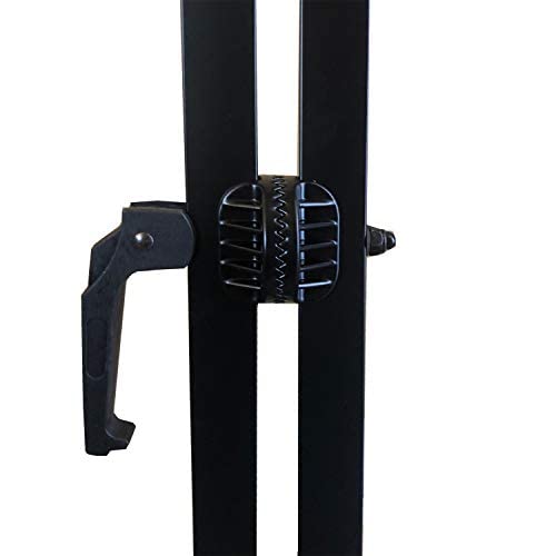 RockJam Suporte para teclado de piano Xfinity resistente, Double-X, pré-montado, infinitamente ajustável com alças de bloqueio, preto