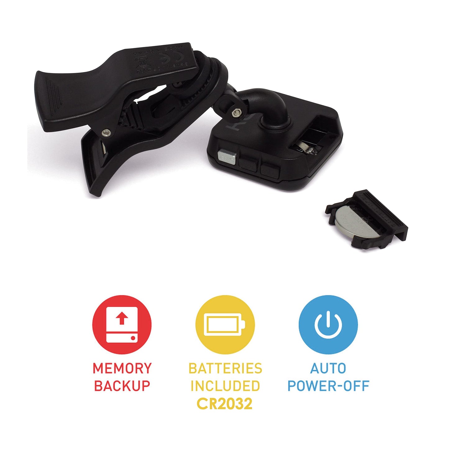 KLIQ UberTuner - afinador profissional com clip para todos os instrumentos (modos multi-teclas) - com modos de afinação guitarra, ukulele, violino, baixo e cromático (também para bandolim e banjo)