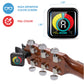 KLIQ UberTuner - afinador profissional com clip para todos os instrumentos (modos multi-teclas) - com modos de afinação guitarra, ukulele, violino, baixo e cromático (também para bandolim e banjo)