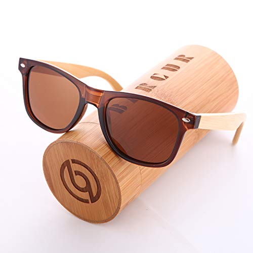 Barcur Wood Sunglasses Spring Hinge Handmade Bamboo Sunglasses Men Wooden Sun Glasses Women Polarized Oculos De Sol Masculino