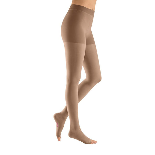 Medi Plus Open Toe Pantyhose - 20-30 mmHg Petite