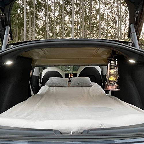 TESCAMP Camping Mattress CertiPUR-US Memory Foam Car Mattress, Storage Bag & Removable Sheet Provided for Tesla Model 3, Y, and Other Cars, Portable, Foldable, in Car Sleeping, Twin Size