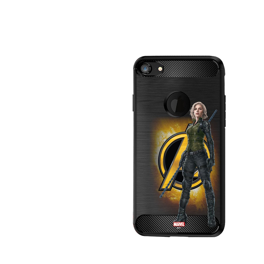 MTT Black Widow Infinity War Officially Licensed Armor Back Case Cover for Apple iPhone 8 & 7 (Design 282)