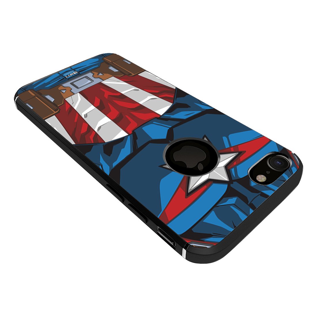 MTT Marvel Captain America Officially Licensed Tough Armor Back Case Cover for Apple iPhone 8 & 7 (Design 174)