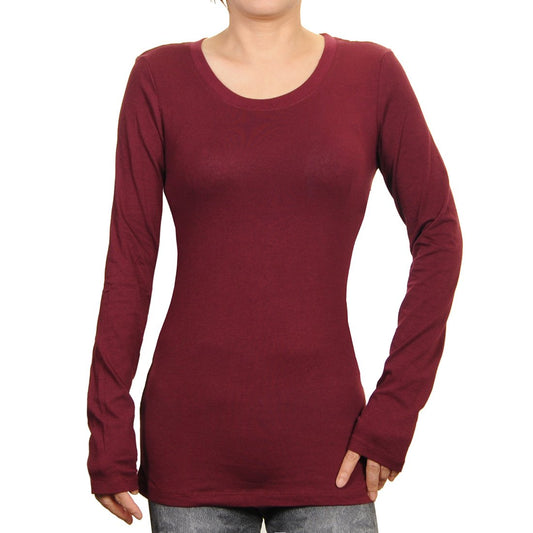 Ambiance Cotton Crew Neck Long Sleeve T-Shirt 62800