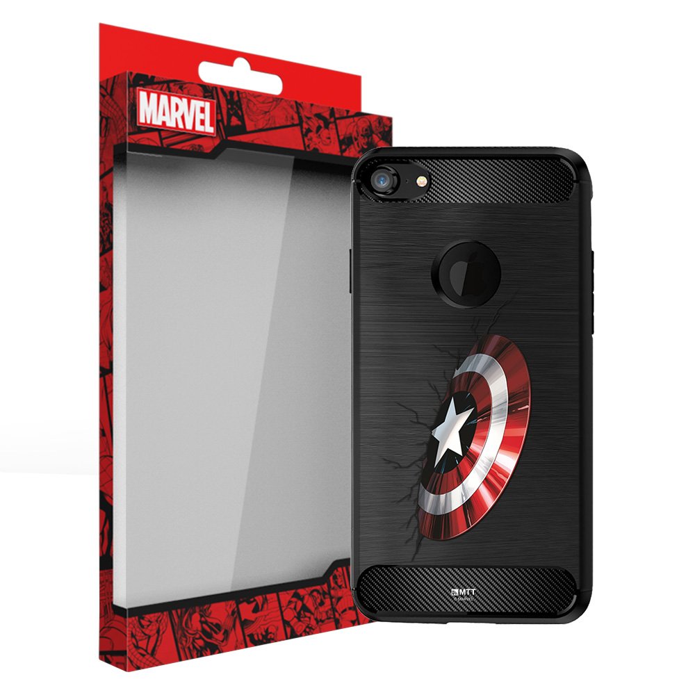 MTT Marvel Captain America Officially Licensed Tough Armor Back Case Cover for Apple iPhone 8 & 7 (Design 70)