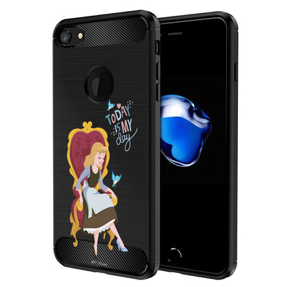 MTT Officially Licensed Disney Princess Printed Tough Armor Back Case Cover for Apple iPhone 8 & 7 (D5001)