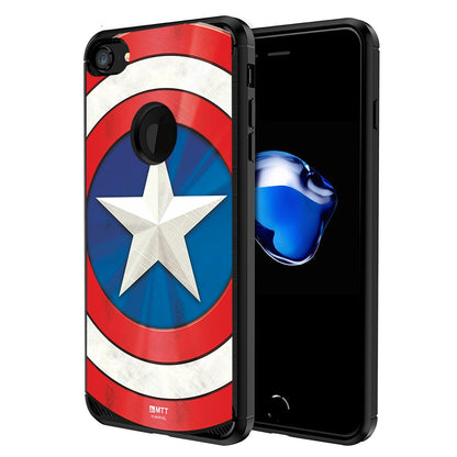 MTT Marvel Captain America Officially Licensed Tough Armor Back Case Cover for Apple iPhone 8 & 7 (Design 74)