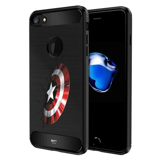 MTT Marvel Captain America Officially Licensed Tough Armor Back Case Cover for Apple iPhone 8 & 7 (Design 70)
