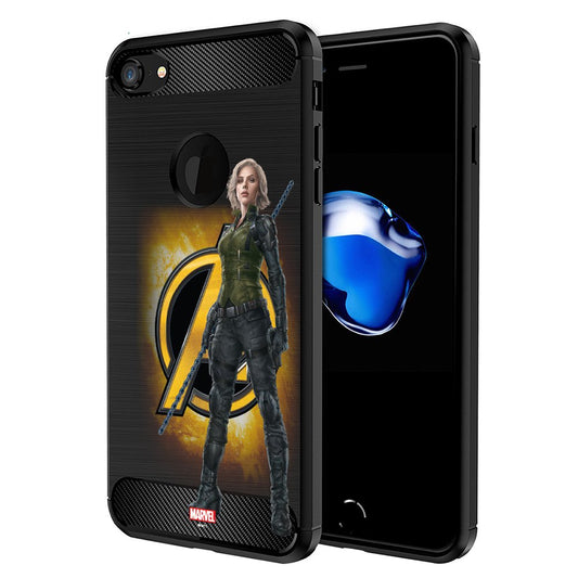 MTT Black Widow Infinity War Officially Licensed Armor Back Case Cover for Apple iPhone 8 & 7 (Design 282)