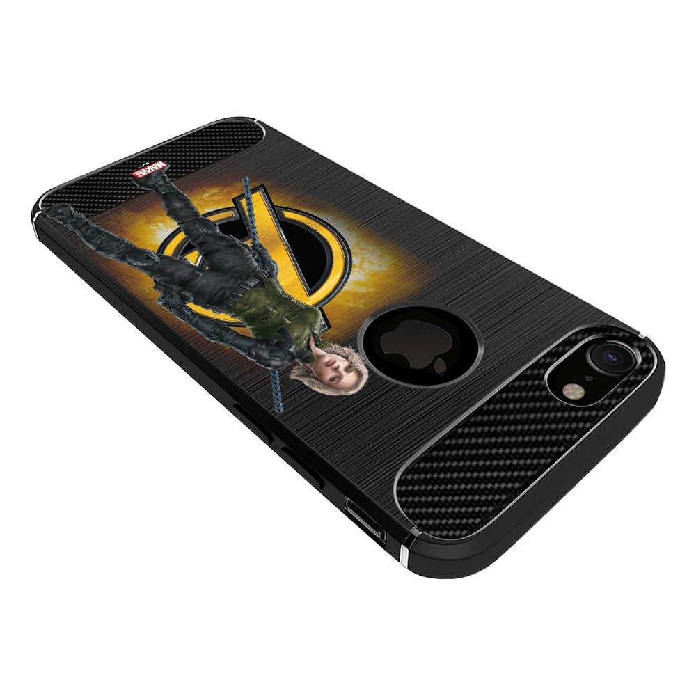 MTT Black Widow Infinity War Officially Licensed Armor Back Case Cover for Apple iPhone 8 & 7 (Design 282)