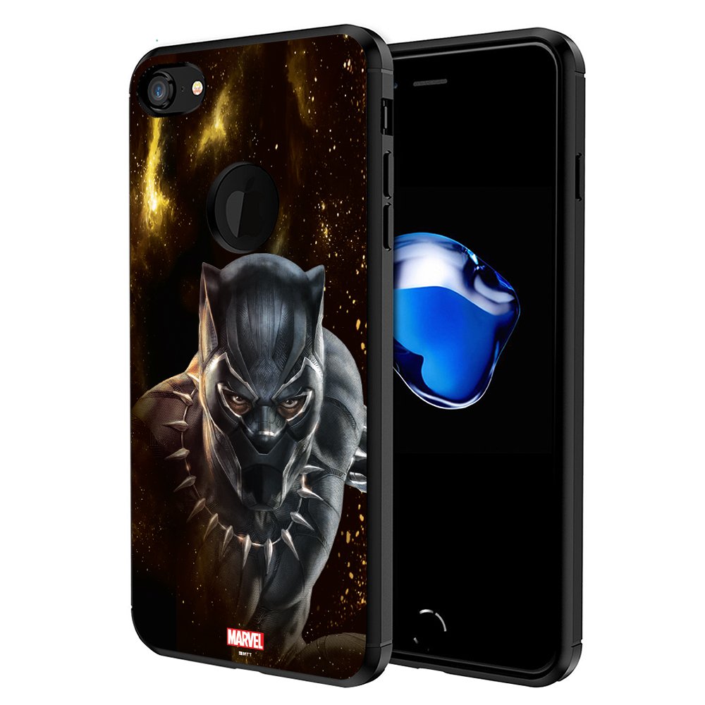 MTT Black Panther Infinity War Officially Licensed Armor Back Case Cover for Apple iPhone 8 & 7 (Design 240)