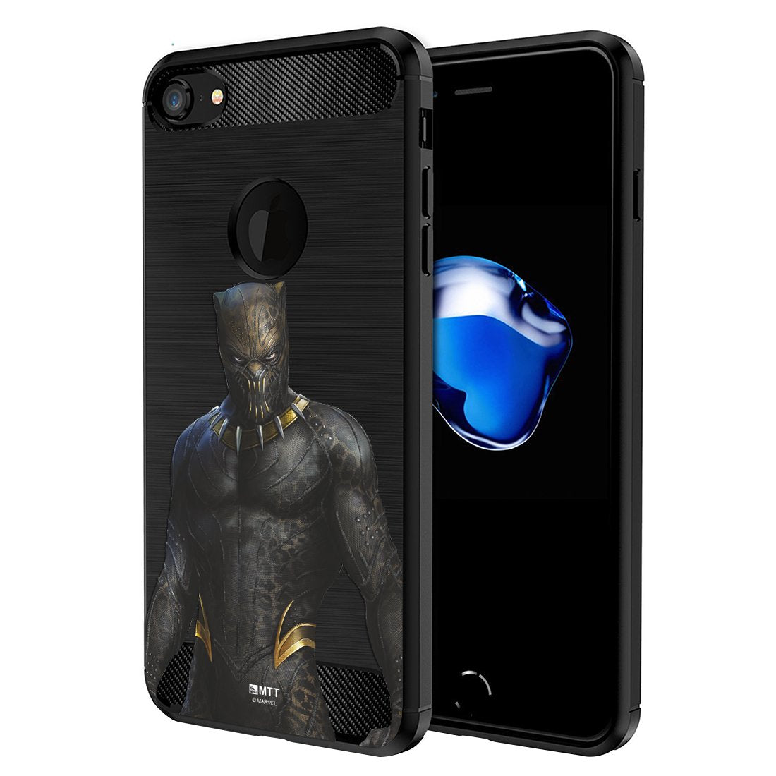 MTT Marvel Black Panther Officially Licensed Tough Armor Back Case Cover for Apple iPhone 8 & 7 (D226)