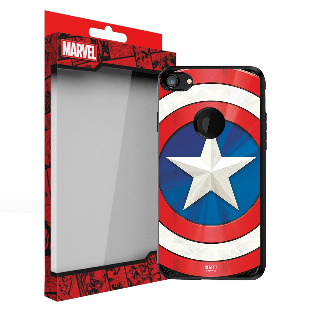 MTT Marvel Captain America Officially Licensed Tough Armor Back Case Cover for Apple iPhone 8 & 7 (Design 74)