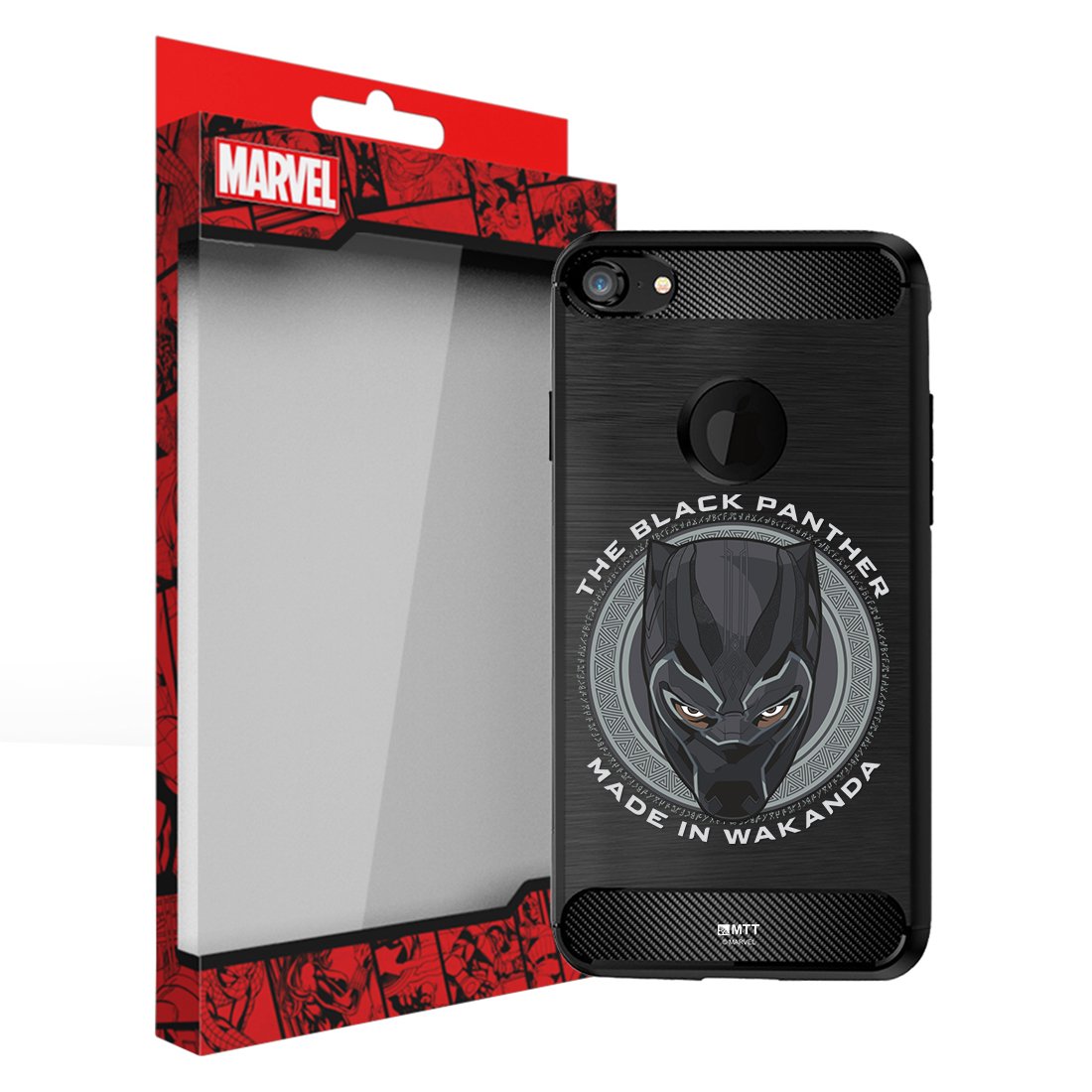 MTT Marvel Black Panther Officially Licensed Tough Armor Back Case Cover for Apple iPhone 8 & 7 (D207)