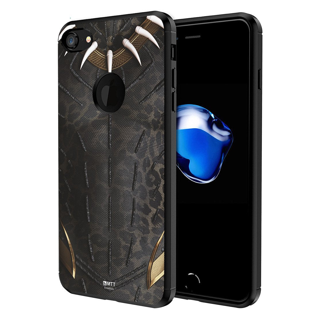 MTT Marvel Black Panther Officially Licensed Tough Armor Back Case Cover for Apple iPhone 8 & 7 (D202)