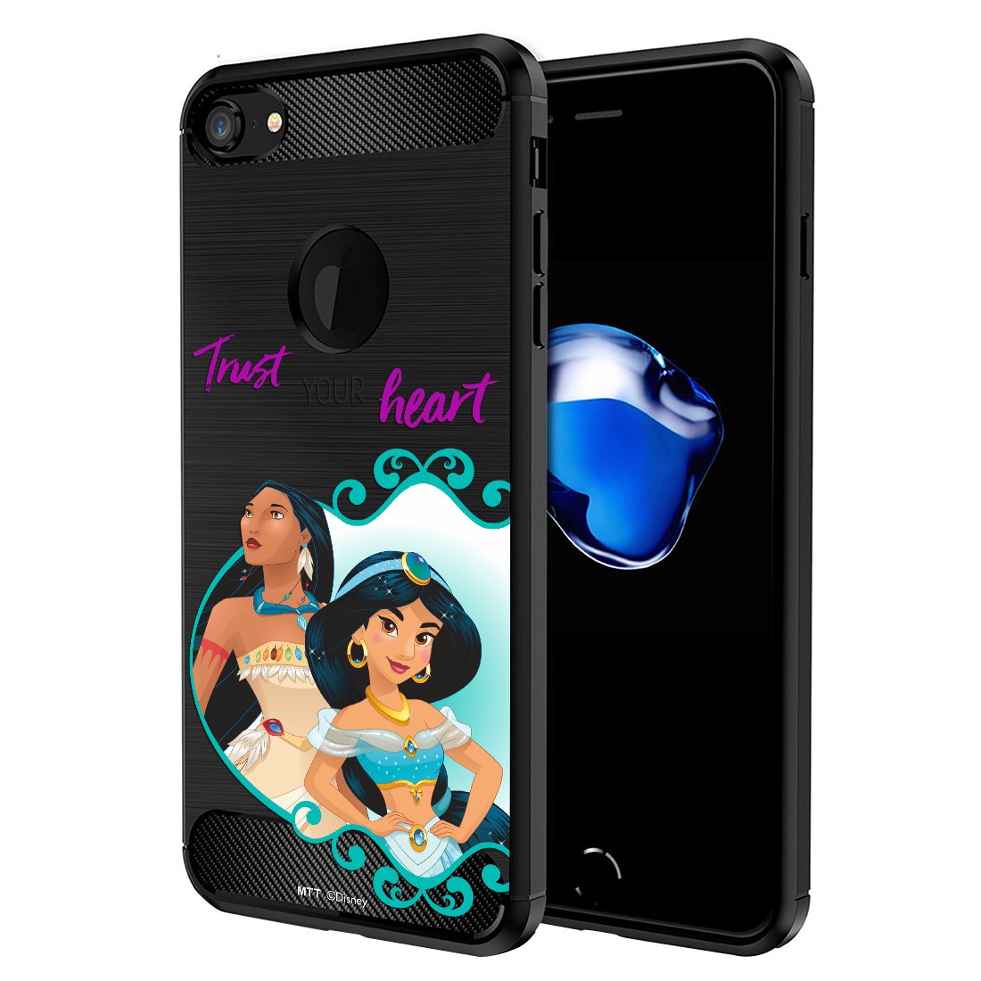 MTT Officially Licensed Disney Princess Printed Tough Armor Back Case Cover for Apple iPhone 8 & 7 (D5043)