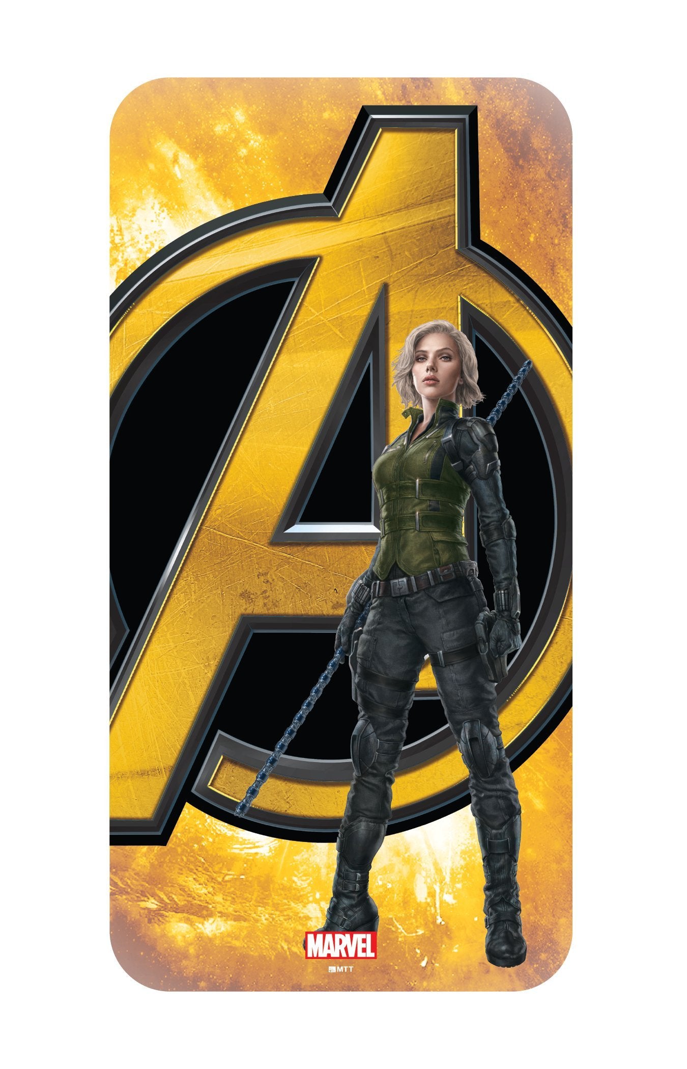 MTT Black Widow Infinity War Officially Licensed Armor Back Case Cover for Apple iPhone 8 & 7 (Design 282)