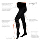 Preggers Maternity Compression Tights - 10-15mmhg for Pregnancy