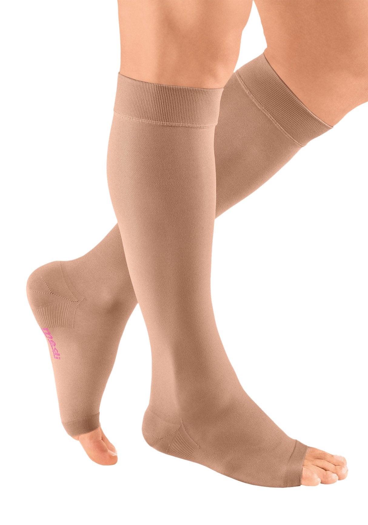 Medi Plus 20-30 mmHg Open Toe Calf High Compression Stockings