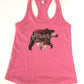 Womens Mama Bear Racer Back Yoga Tee Shirt - Large (L) Gray