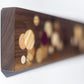 Multi Color Polka Dot Inlay Walnut Wall Mounted Magnetic Knife Holder